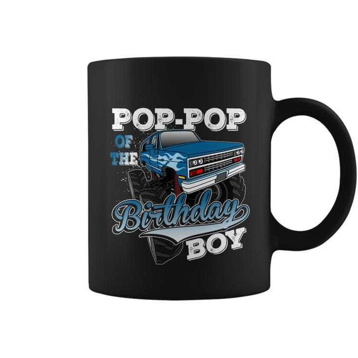 Mens Popgiftpop Of The Birthday Boy Monster Truck Birthday Gift Coffee Mug