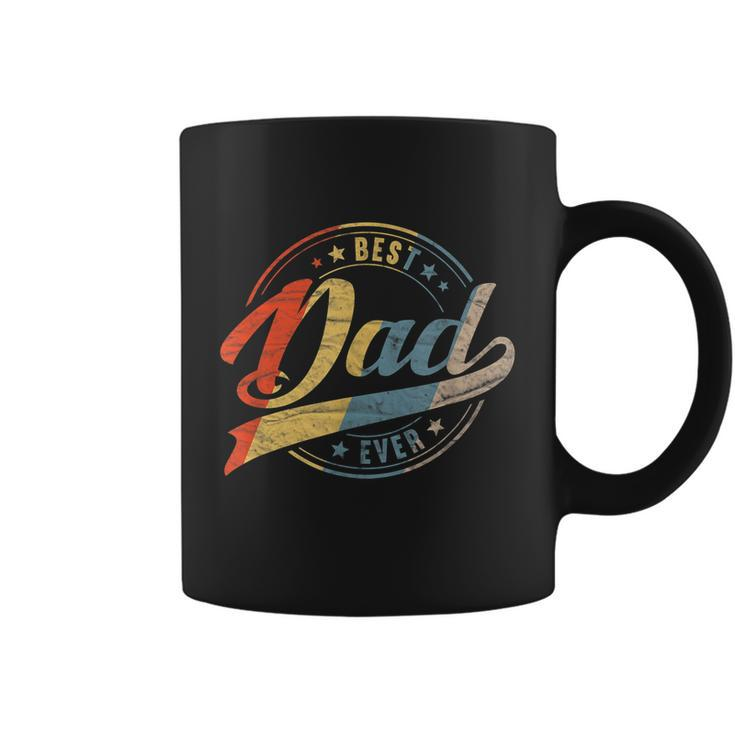Mens Retro Vintage Best Dad Ever Father Daddy Fathers Day Gift Coffee Mug
