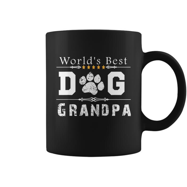 Mens Worlds Best Dog Grandpa Coffee Mug