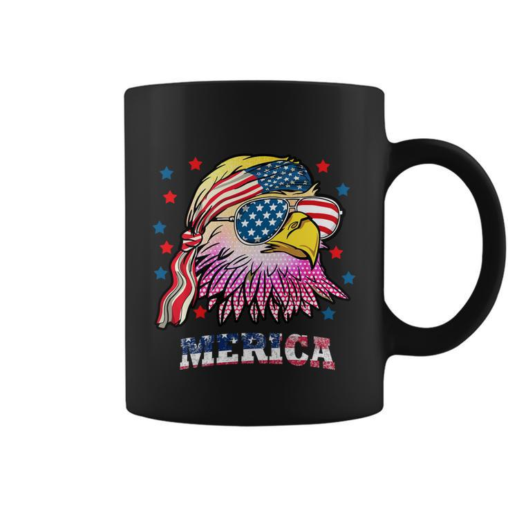 Merica Bald Eagle Mullet American Flag 4Th Of July Gift Coffee Mug