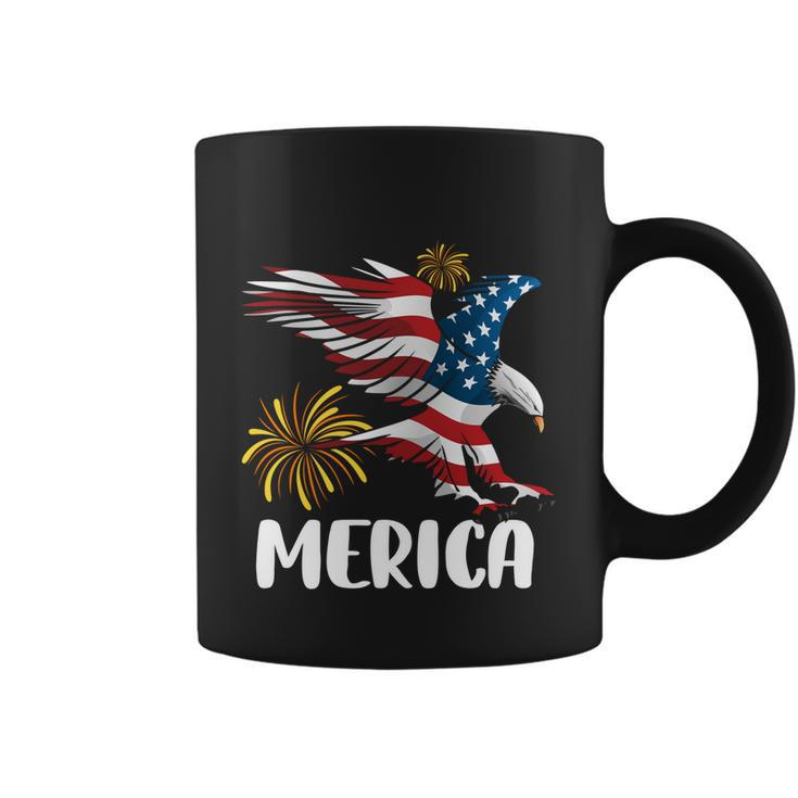 Merica Bald Eagle Mullet Cute Funny Gift 4Th Of July American Flag Meaningful Gi Coffee Mug
