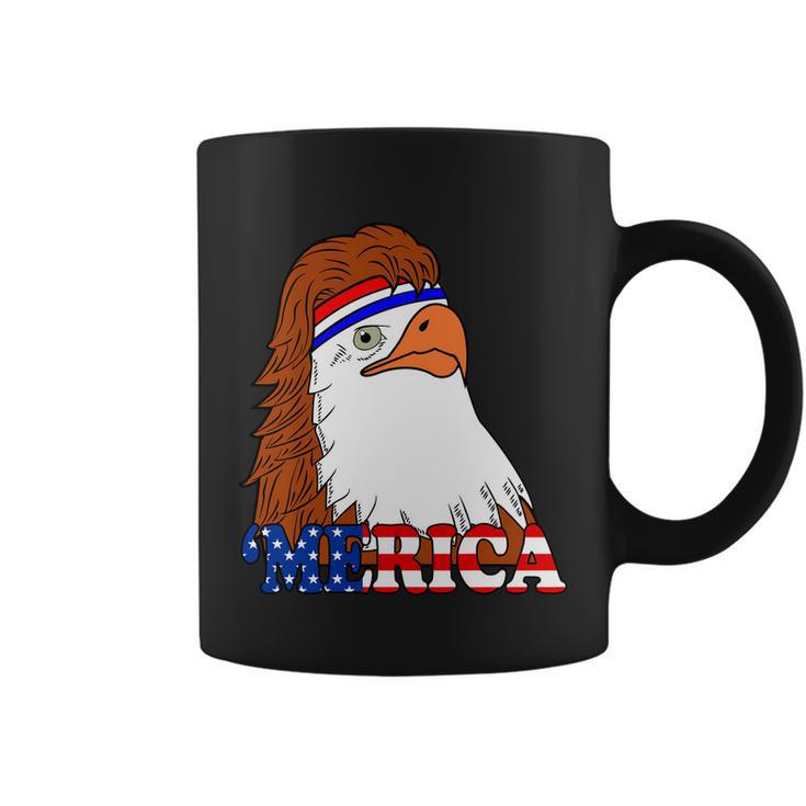 Merica Bald Eagle Retro Usa Flag Tshirt Coffee Mug