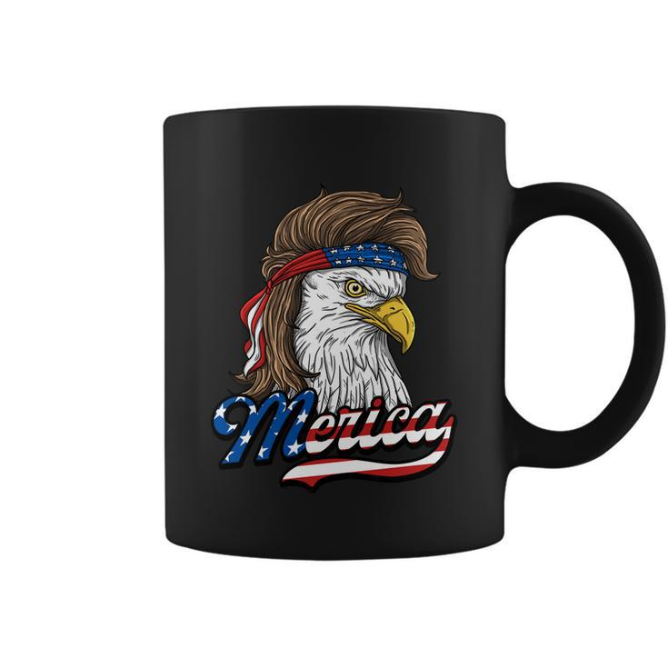 Merica Cute Gift Patriotic Usa Eagle Of Freedom Cute Gift 4Th Of July Gift Coffee Mug