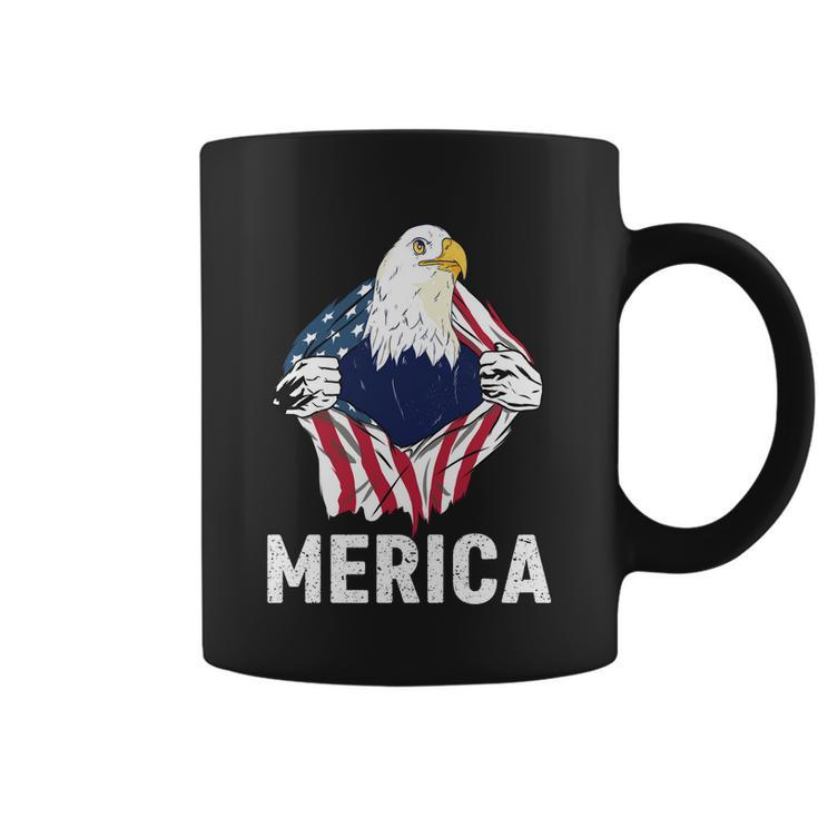 Merica Eagle Mullet 4Th Of July Funny Usa American Flag Great Gift Coffee Mug