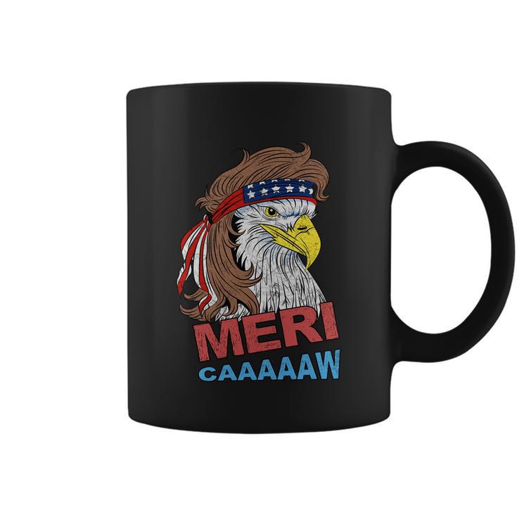 Merimeaningful Giftcaaaaaw Meaningful Gift Eagle Mullet 4Th Of July Usa American Coffee Mug