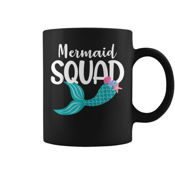Mermaid Squad Birthday Princess Toddler Girls Birthday  Coffee Mug
