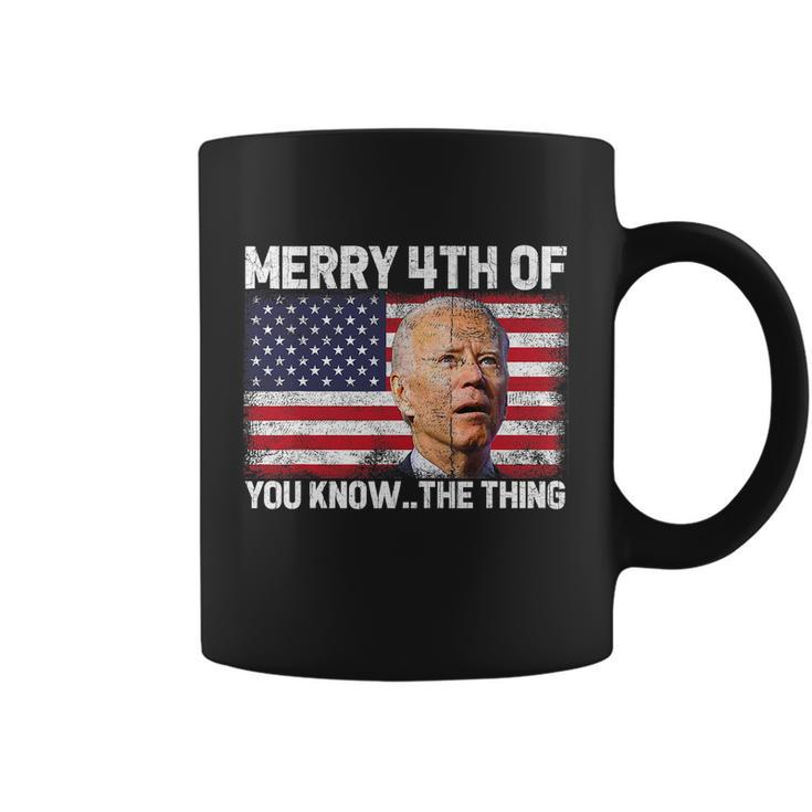 Merry 4Th Of You KnowThe Thing Biden Meme 4Th Of July Tshirt Coffee Mug