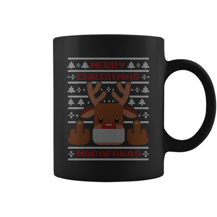 Merry Madafakas Funny Ugly Christmas Coffee Mug