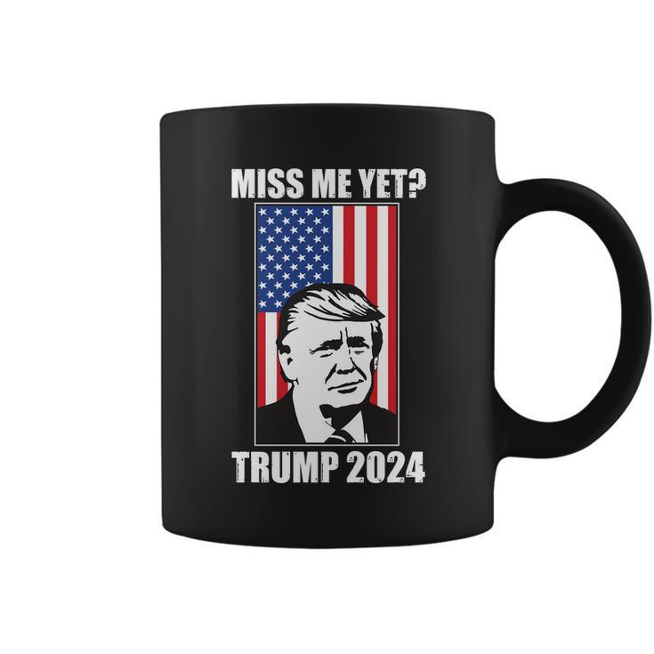 Miss Me Yet Trump 2024 Usa American Flag Tshirt Coffee Mug
