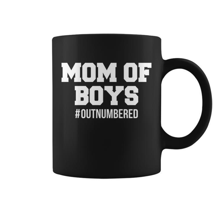 Mom Of Boys Hashtag Out Numbered Tshirt Coffee Mug