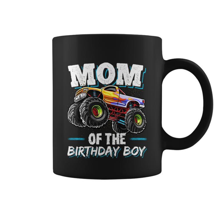 Mom Of The Birthday Boy Monster Truck Birthday Novelty Gift Coffee Mug