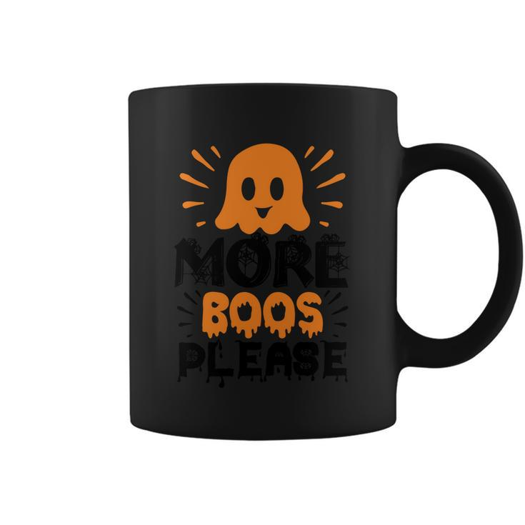 More Boos Please Boo Ghost Halloween Quote Coffee Mug