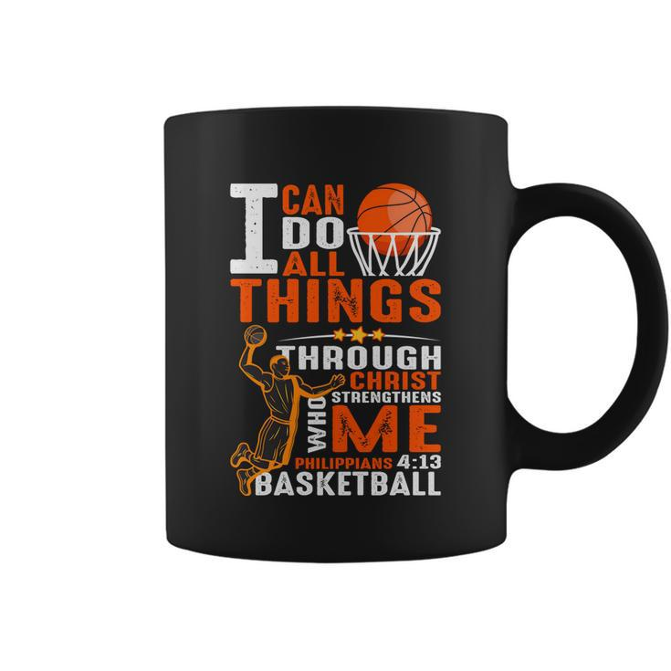 Motivational Basketball Christianity Quote Christian Basketball Bible Verse Coffee Mug