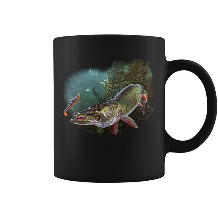 Musky Chase Fishing Coffee Mug