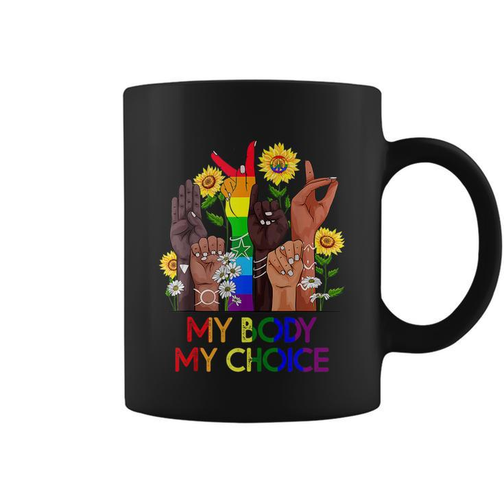 My Body My Choice_Pro_Choice Reproductive Rights Colors Design Coffee Mug