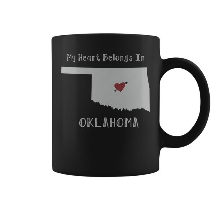 My Heart Belongs In Oklahoma Coffee Mug