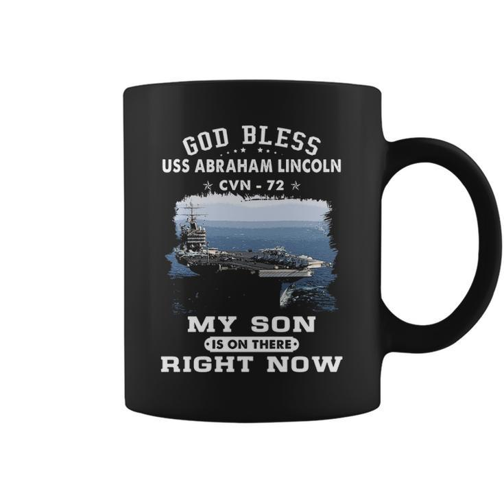 My Son Is On Uss Abraham Lincoln Cvn  Coffee Mug