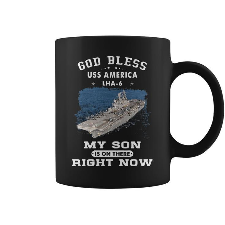 My Son Is On Uss America Lha  Coffee Mug