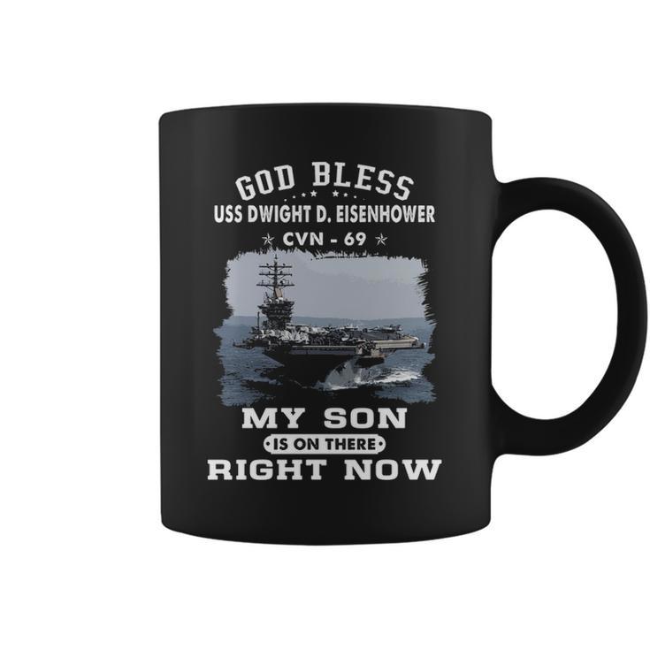 My Son Is On Uss Dwight D Eisenhower Cvn  Coffee Mug