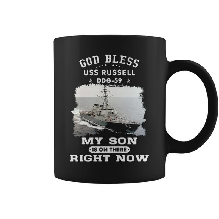 My Son Is On Uss Russell Ddg  Coffee Mug