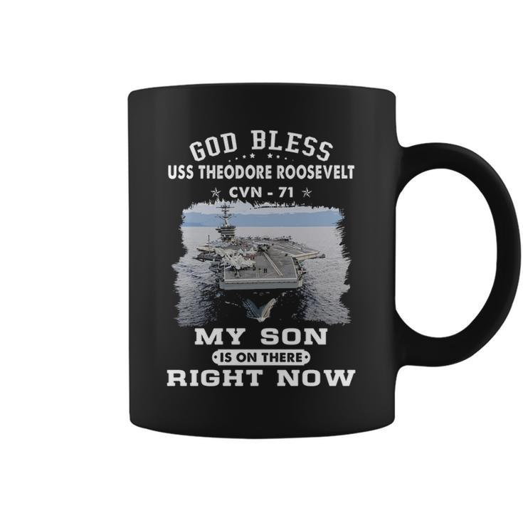 My Son Is On Uss Theodore Roosevelt Cvn  Coffee Mug