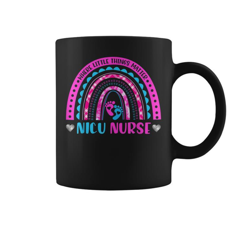 Nicu Nurse Neonatal Nurse Labor And Delivery Leopard Rainbow  V3 Coffee Mug