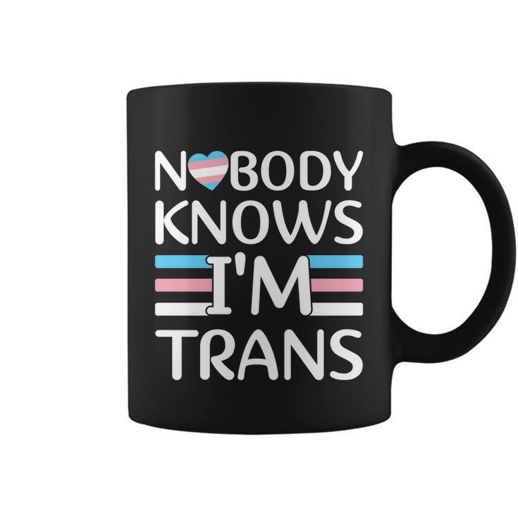 Nobody Knows Im Trans Transgender Pride Month Coffee Mug