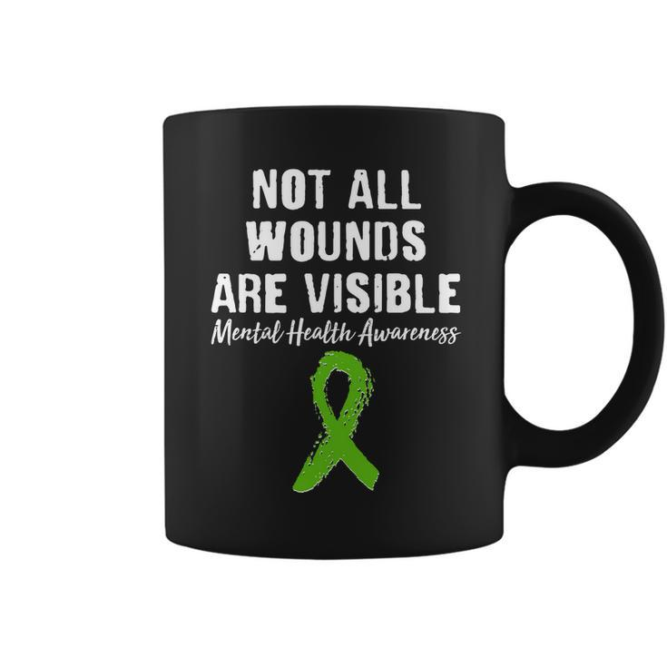 Not All Wounds Are Visible Mental Health Awareness Tshirt Coffee Mug