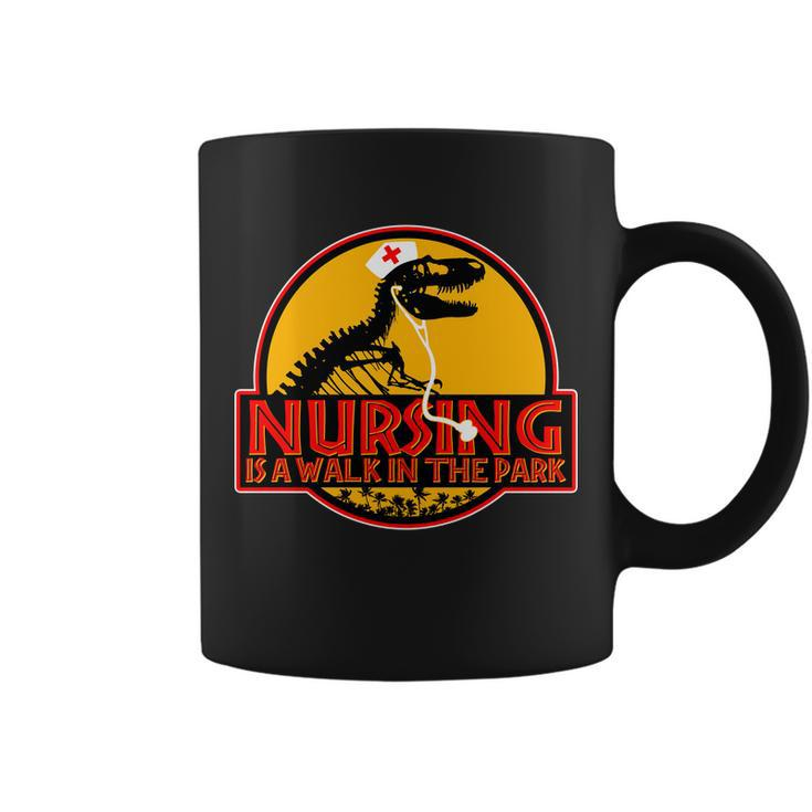 Nursing Is A Walk In The Park Funny Tshirt Coffee Mug
