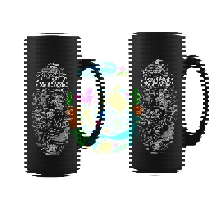 Ocean Lover Gift Kids Sea Life Protect Coral Reefs Gift Coffee Mug