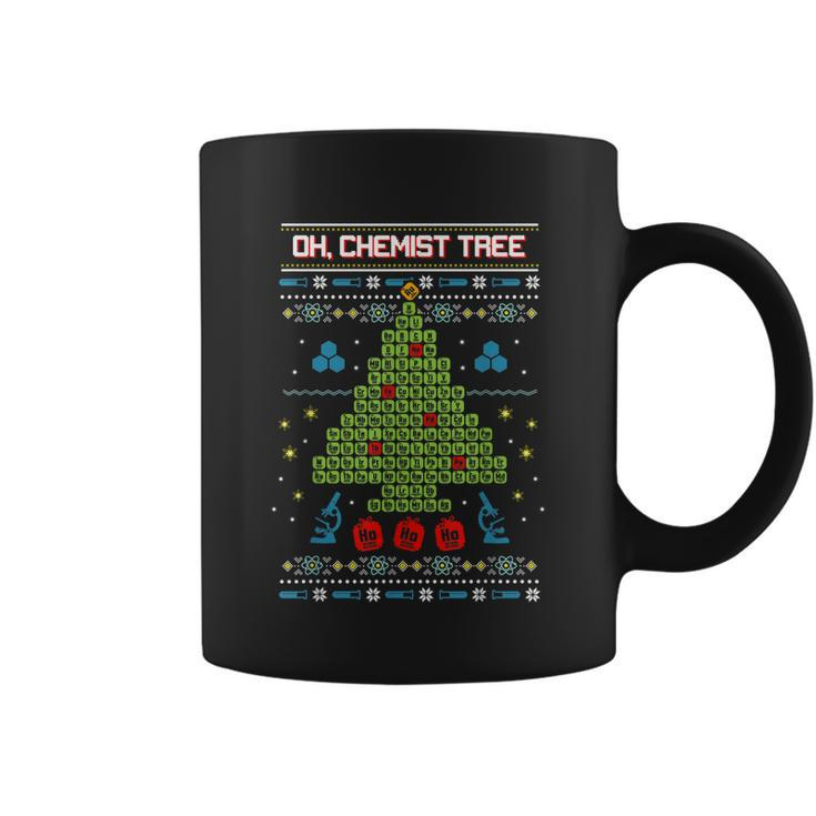 Oh Chemist Tree Chemistry Tree Christmas Science Coffee Mug