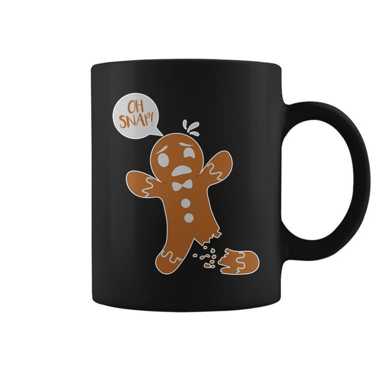 Oh Snap Funny Gingerbread Christmas Coffee Mug