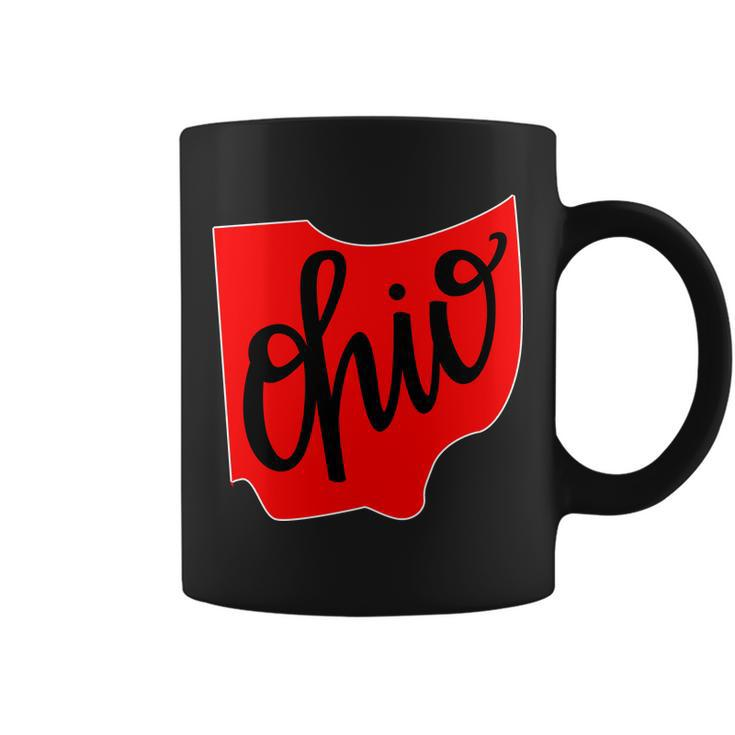 Ohio Outline State Coffee Mug