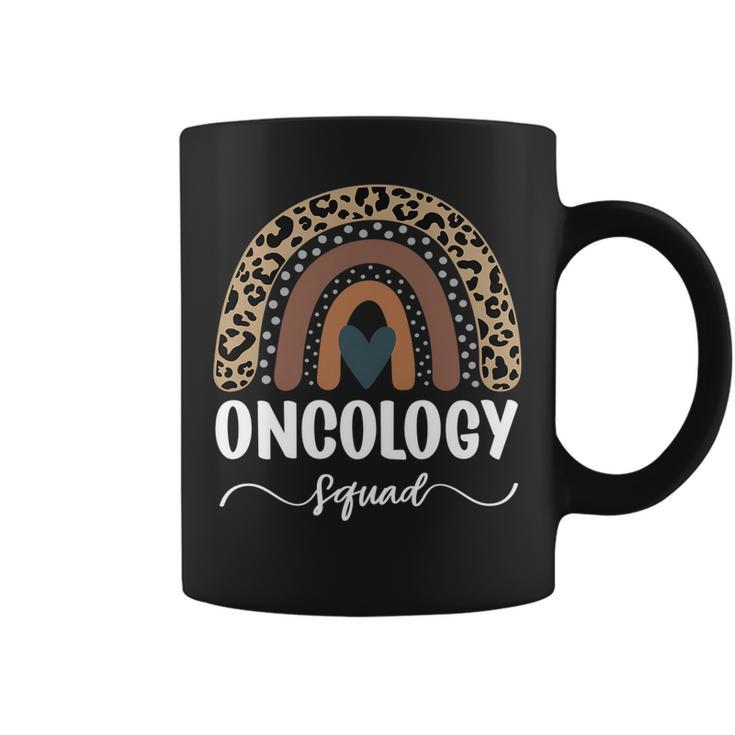 Oncology Squad Leopard Rainbow Matching Oncology Nurse Team   Coffee Mug