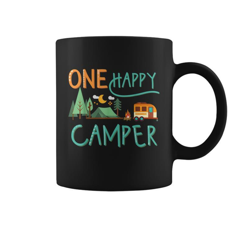 One Happy Camper First Birthday Gift Camping Matching Gift Coffee Mug