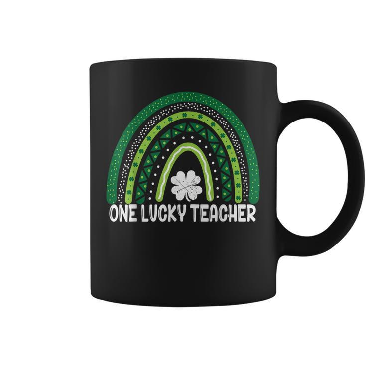 One Lucky Teacher Rainbow St Patrick’S Day  Coffee Mug