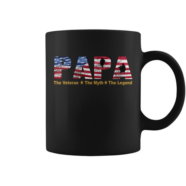 Papa The Veteran The Myth The Legend Tshirt Coffee Mug