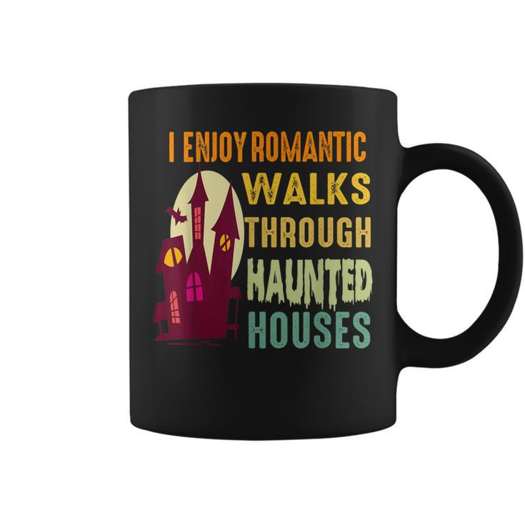 Paranormal I Enjoy Romantic Walks Haunted Houses Halloween  V2 Coffee Mug