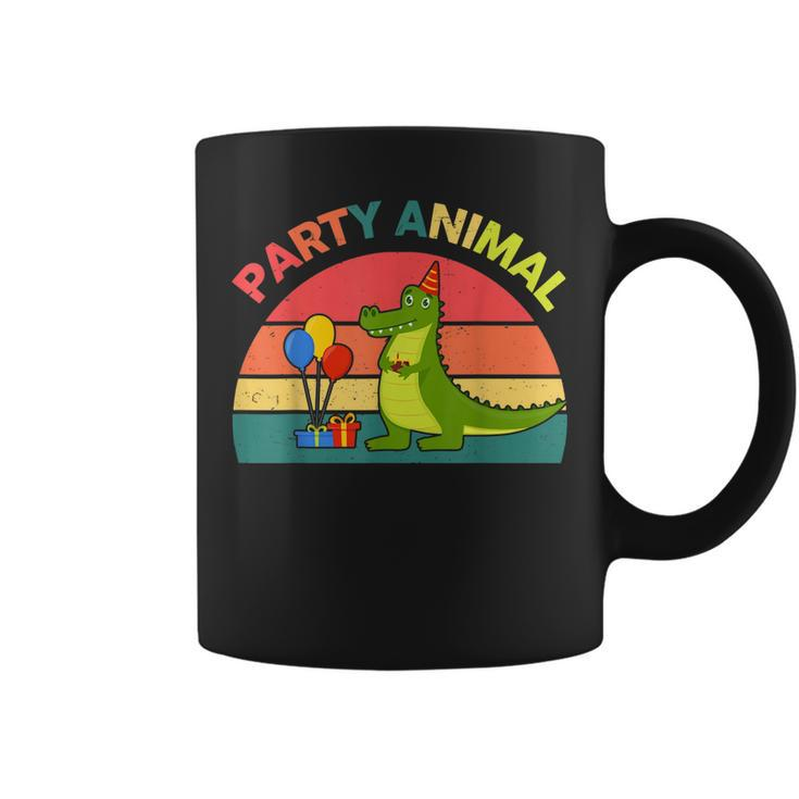 Party Animal Alligator Birthday Gift Toddler Funny Alligator Coffee Mug