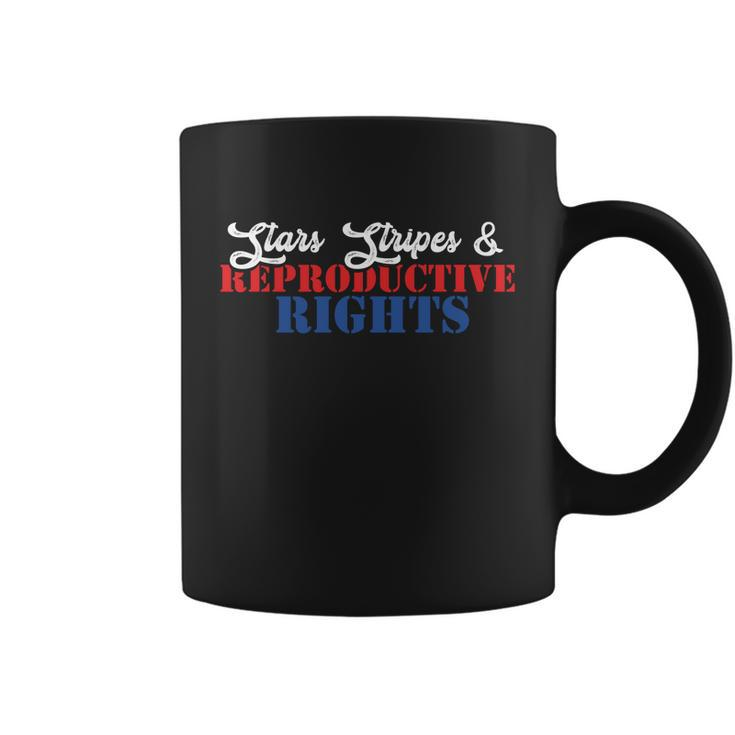 Patriotic 4Th Of July Gift Stars Stripes Reproductive Right Gift Coffee Mug
