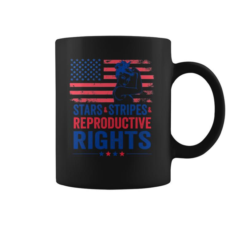 Patriotic 4Th Of July  Stars Stripes Reproductive Right Coffee Mug