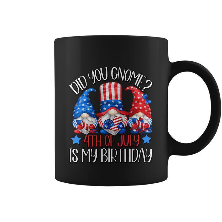 Patriotic Gnome In American Flag Outfit 4Th Of July Birthday Gift Coffee Mug