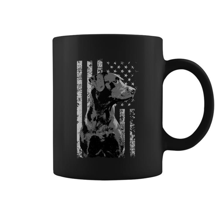 Patriotic Usa Flag Black Labrador Gift For Lab Owners Cute Gift Coffee Mug