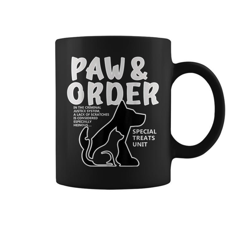 Paw And Order Special Feline Unit Pets Training Dog And Cat  Coffee Mug