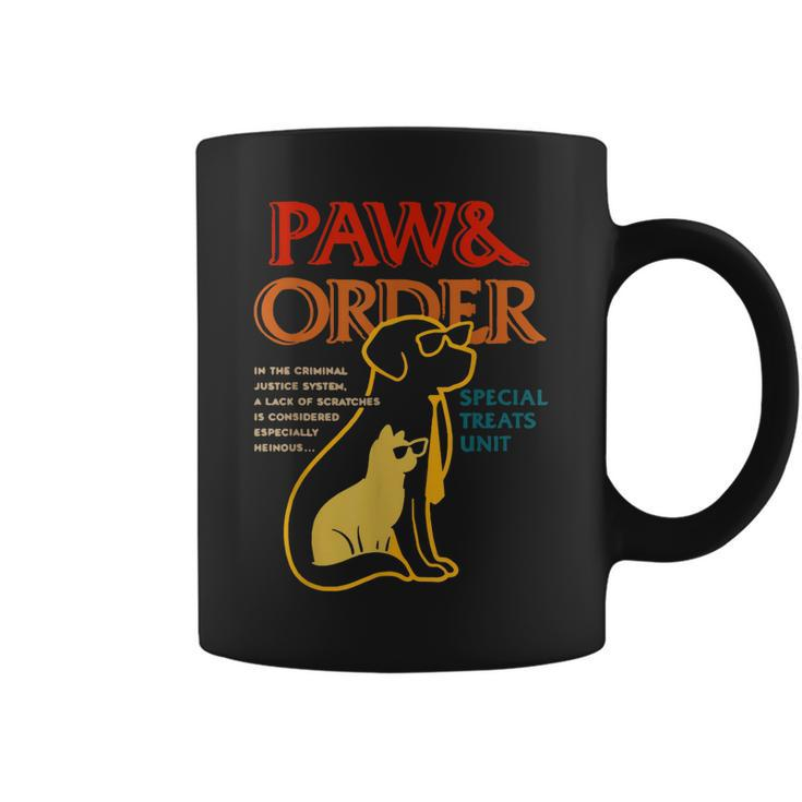 Paw And Order Special Feline Unit Pets Training Dog And Cat  Coffee Mug