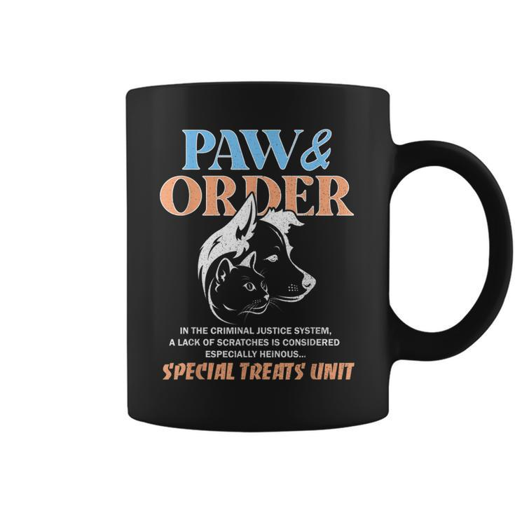Paw And Order Training Dog And Cat  Coffee Mug