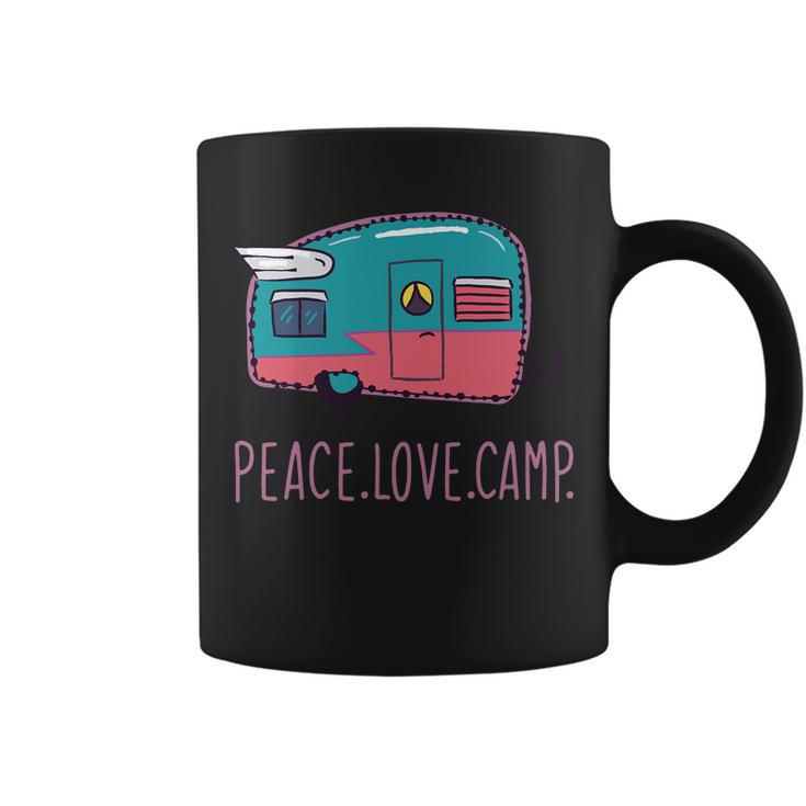 Peace Love Camp Tshirt Coffee Mug