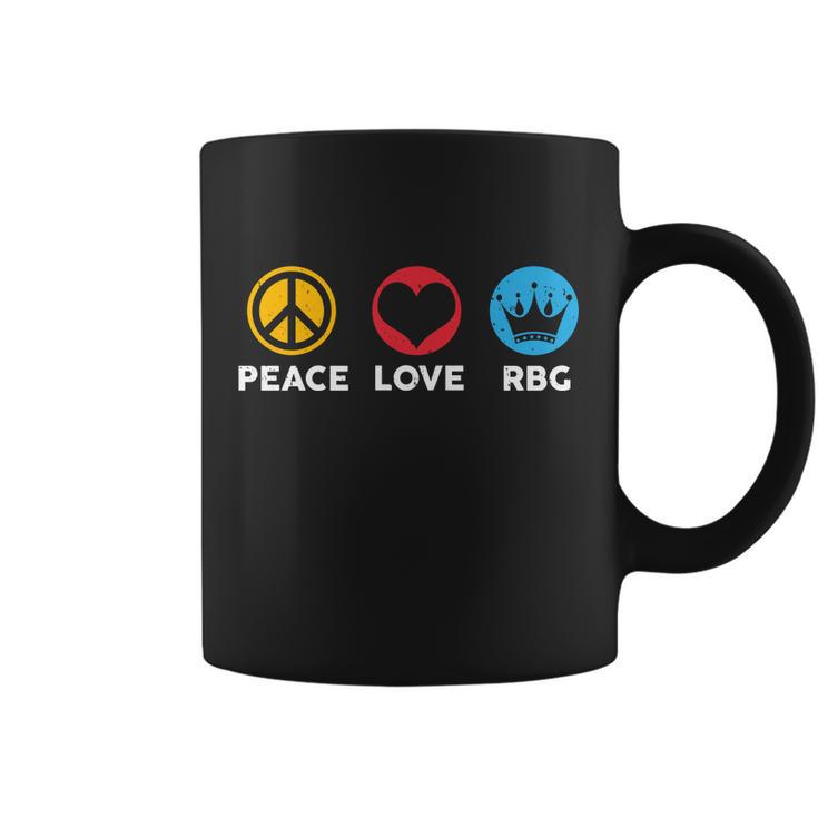 Peace Love Rbg Ruth Bader Ginsburg Tribute Tshirt Coffee Mug