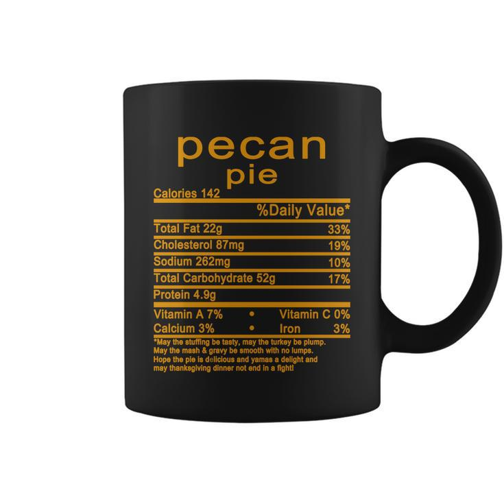 Pecan Pie Nutrition Facts Label Coffee Mug