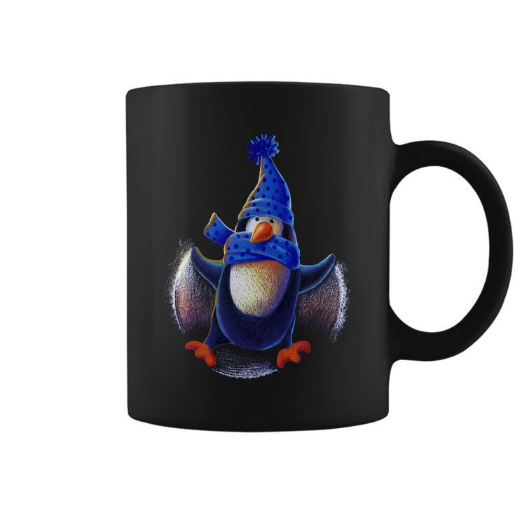 Penguin Snow Angel Tshirt Coffee Mug